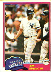 1981 Topps Baseball Cards      435     Jim Spencer